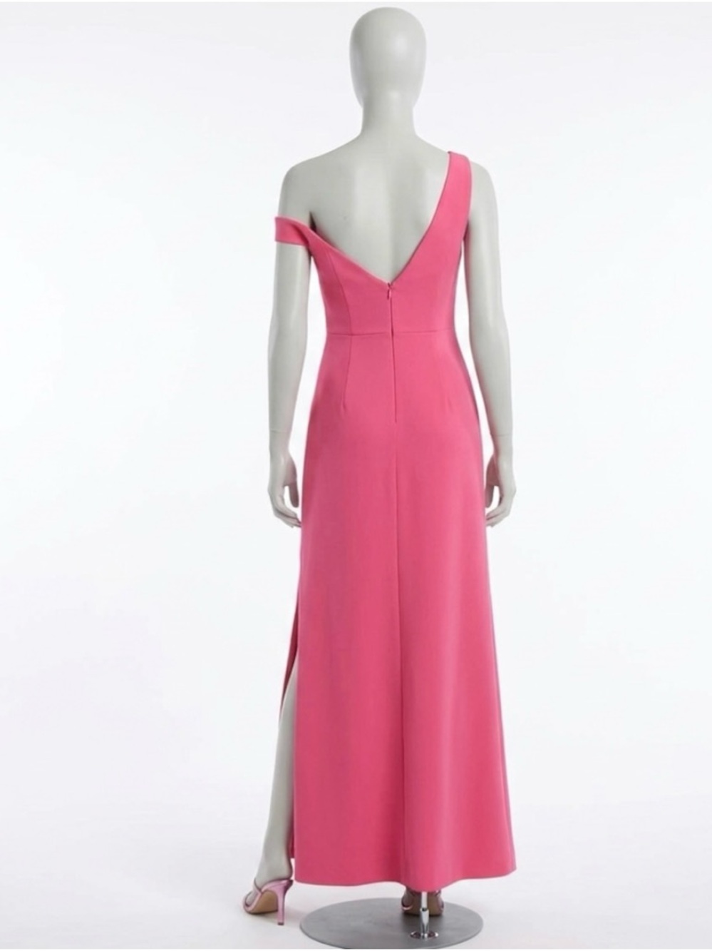 BCBGMaxAzria Pink 1 Shoulder Prom Party Dress Gown Spring/Summer Wedding Guest 0 - Picture 2 of 3